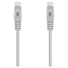 AISENS - CABLE DE RED LATIGUILLO RJ45 LSZH CAT.6A 500 MHZ UTP AWG24, GRIS, 20M