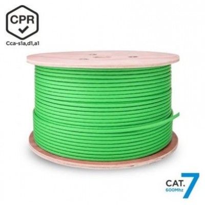 BOBINA CABLE RED AISENS RJ45 LSZH CPR CCA CAT.7 SFTP AWG23 500M VERDE