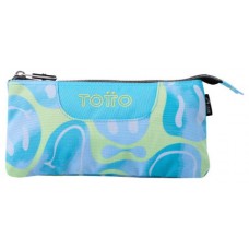 ESTUCHE 3 COMPARTIMENTOS TABLERO HAPPY FLOW TOTTO AC52ECO012-2416Z-2AU (Espera 4 dias)