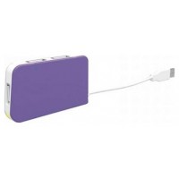 HUB 4 PUERTOS USB TRAVEL MORADO APPROX (Espera 4 dias)
