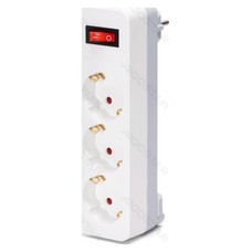 ENCHUFE DE CONVERSION ALEMAN 1 A 3 16A CON INTERRUPTOR BLANCO/GRIS AIGOSTAR (Espera 4 dias) ENCHUFE DE CONVERSION ALEMAN 1 A 3 16A CON INTERRUPTOR BLANCO/GRIS AIGOSTAR (Espera 4 dias)