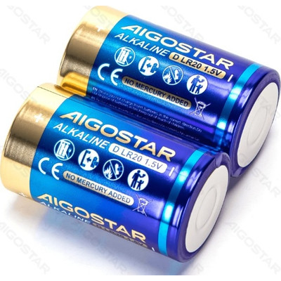 PILA ALCALINA LR20 (D) 1.5V 2 UDS AIGOSTAR (Espera 4 dias)