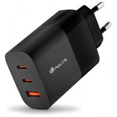 Cargador de pared ultrarrapido de 65W con 3 Puertos: 2