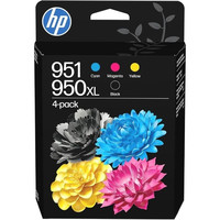HP Cartucho Pack 4 colores 951CMY/950XLBlk