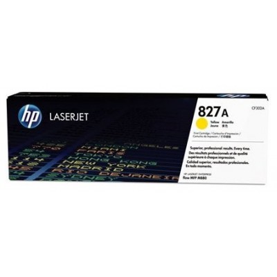 Cartucho de toner original LaserJet HP 827A amarillo