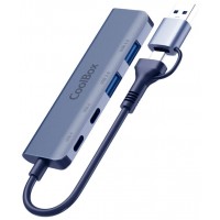 HUB 4 PUERTOS LITE USB (2xUSB3.2 + 2xUSB-C) COOLBOX (Espera 4 dias)