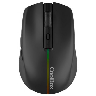 Coolbox Gaming Ratón  W01 1600DPI Inalámbrico Negr