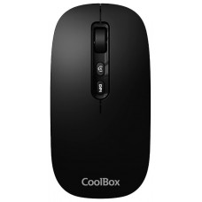 Coolbox Ratón W02-IA Inalámbrico RF+BT Negro