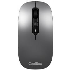 Coolbox Ratón W02-IA Inalámbrico RF+BT Gris