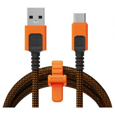 CABLE XTREME USB-A A USB-C 1.5M NEGRO/NARANJA XTORM (Espera 4 dias)