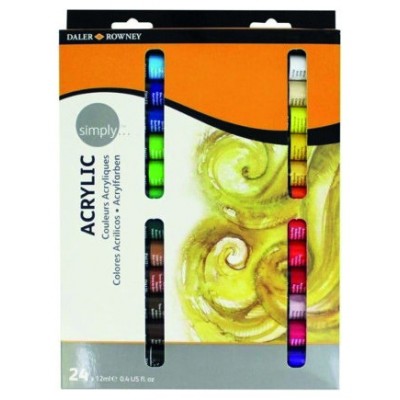 SET PINTURA ACRÍLICA 24X 12ML SIMPLY DALER ROWNEY D126500024 (Espera 4 dias)
