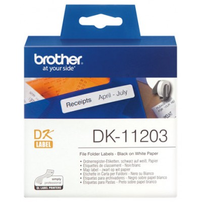 Brother Etiquetas DK11203 Carpetas 17x87 mm 300 ud