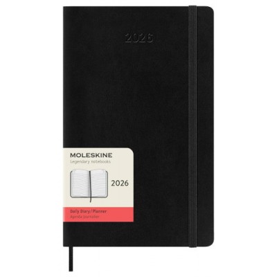 AGENDA 2026 TAPA BLANDA 12 MESES DIARIA L (13 X 21 CM) NEGRA MOLESKINE DSB12DC3Y26 (Espera 4 dias)