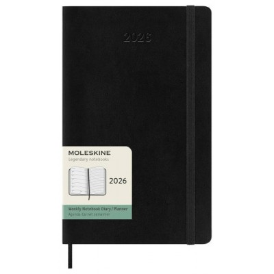 AGENDA 2026 TAPA BLANDA 12 MESES SEMANAL L (13 X 21 CM) NEGRA MOLESKINE DSB12WN3Y26 (Espera 4 dias)