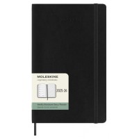 AGENDA 18M 2025-2026 SEMANAL L (13 X 21 CM) NEGRA TAPA BLANDA MOLESKINE DSB18WN3Y26 (Espera 4 dias)