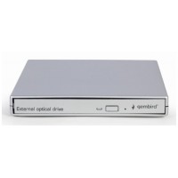 UNIDAD DE DVD USB EXTERNA GEMBIRD PLATA