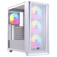 CAJA ATX SEMITORRE EINAREX P600 RGB 4 FANS BLANCA