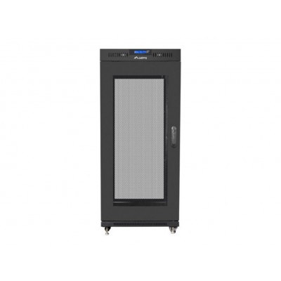 ARMARIO LANBERG RACK 19" 15U 800X1000 FLAT PACK NEGRO PUERTA MALLA CON LCD