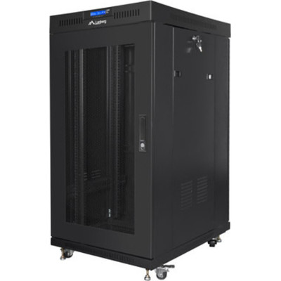 RACK CABINET 19" FREE-STANDING 22U/800X800 (FLAT PACK) WITH MESH DOOR LCD BLACK LANBERG V2 RACK CABINET 19" FREE-STANDING 22U/800X800 (FLAT PACK) WITH MESH DOOR LCD BLACK LANBERG V2