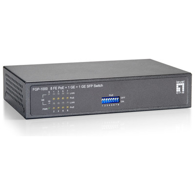 SWITCH NO GESTIONABLE LEVEL ONE FGP-1000 10P 8xPoE SWITCH NO GESTIONABLE LEVEL ONE FGP-1000 10P 8xPoE