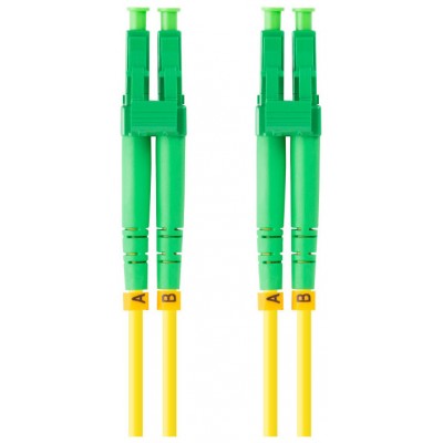 CABLE DE FIBRAOPTICA LANBERG 2M MONO LC/APC-LC/APC DUPLEX G657A1 LSZH AMARILL