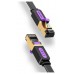 CABLE DE RED LATIGUILLO RJ45 CAT.7 STP AWG30 1 M NEGRO VENTION (Espera 4 dias)