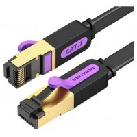 CABLE DE RED LATIGUILLO RJ45 CAT.7 STP AWG30 2 M NEGRO VENTION (Espera 4 dias)