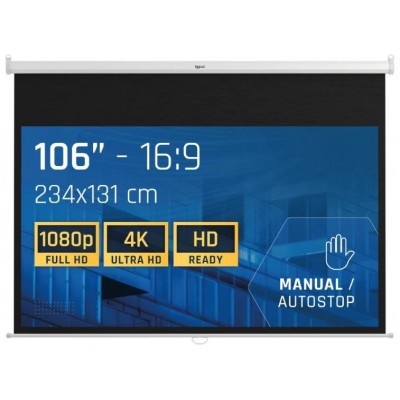 iggual Pantalla manual 16:9 106" 234x131 cm