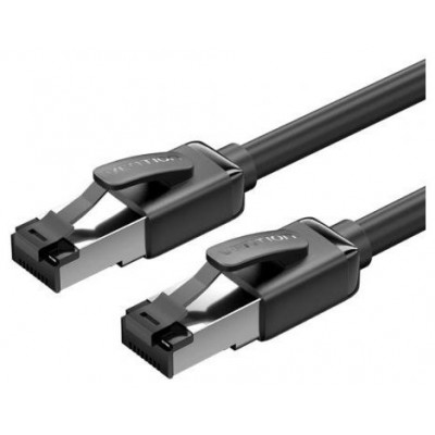 CABLE DE RED LATIGUILLO RJ45 CAT.8 SFTP 1.5 M NEGRO VENTION (Espera 4 dias)
