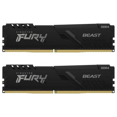 DDR4 KINGSTON 2x 32GB 3600 FURY BEAST NEGRO