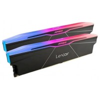LEXAR MEMORIA ARES 2.0 16 GB DDR5 6000 CL28 1.35V MEMORY WITH HEATSINK AND RGB LIGHTING,DUAL PACK, BLACK COLOR (Espera 4 dias)