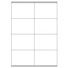 CAJA 100 HOJAS ETIQUETAS BLANCAS CON MÁRGENES-LÁSER/INYECCIÓN DE TINTA/FOTOCOPIADORAS-105X72 MM MEGASTAR LP4MS-10572 (Espera 4 dias)
