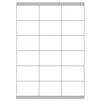 CAJA 100 HOJAS ETIQUETAS BLANCAS CON MÁRGENES-LÁSER/INYECCIÓN DE TINTA/FOTOCOPIADORAS-70X48 MM MEGASTAR LP4MS-7048 (Espera 4 dias)