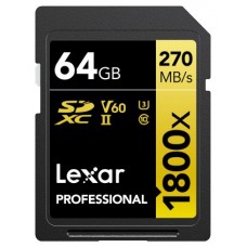 Lexar 1800x 64 GB SDXC UHS-II Clase 10 (Espera 4 dias)