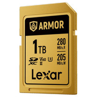 LEXAR 1TB PROFESSIONAL ARMOR GOLD SDXC UHS-II CARDS, UP TO 280MB/S READ 210MB/S WRITE C10 V60 U3,STAINLESS STEEL CASING, IP68 (Espera 4 dias) LEXAR 1TB PROFESSIONAL ARMOR GOLD SDXC UHS-II CARDS, UP TO 280MB/S READ 210MB/S WRITE C10 V60 U3,STAINLESS STEEL CASING, IP68 (Espera 4 dias)