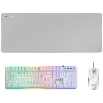 TECLADO MOUSE Y ALFOMBRILLA MARS GAMING MCPX PORTUGUES