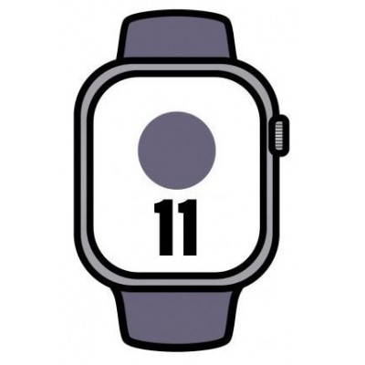 APPLE WATCH SERIES 11 CAJA PLATA GPS 42mm CORREA MORADA S/M (Espera 4 dias)