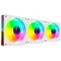 KIT 3 VENTILADORES AUXILIAR MF-3D PRO BLANCO MARS GAMING (Espera 4 dias)