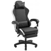SILLA GAMER MARS GAMING MGCXBBL NEGRA Y BLANCA
