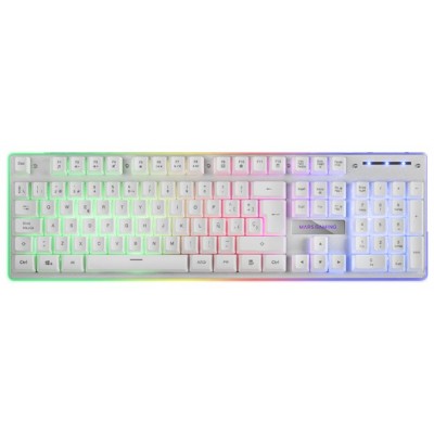 TECLADO MARS GAMING MK220 USB BLANCO FRGB (Espera 4 dias)