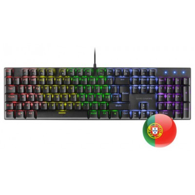 TECLADO MECANICO EN PORTUGUES MARS GAMING MK422 BLACK