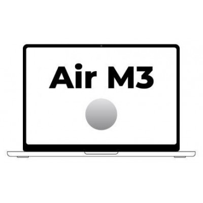 MACBOOK AIR APPLE 13"" M3 10CORE GPU SILVER 512GB (Espera 4 dias)