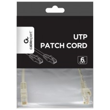 CABLE RED GEMBIRD UTP CAT6 0,25M COBRE GRIS