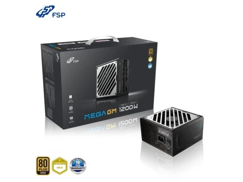 FSP MEGA-1200GM 1200W 80 PLUS GOLD FULL MODULAR ATX3.1 PCIE 5.1 12V-2X6 (Espera 4 dias) FSP MEGA-1200GM 1200W 80 PLUS GOLD FULL MODULAR ATX3.1 PCIE 5.1 12V-2X6 (Espera 4 dias)