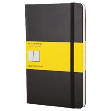 LIBRETA CLASICA TAPA DURA NEGRA L (13X21CM) CUADRICULADA MOLESKINE QP061 (Espera 4 dias)