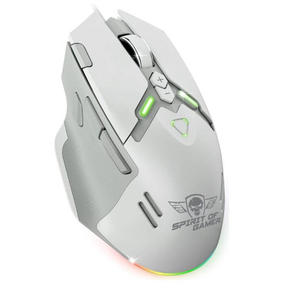 Spirit of Gamer Rat&oacute;n Elite M60 Blanco RGB