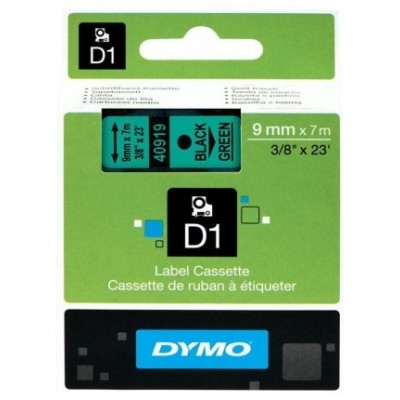 DYMO Cinta LM D1 9mmx7m Negro/verde