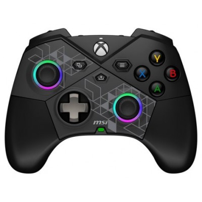 MSI FORCE PRO W CONTROLLER Negro USB 2.0 Gamepad Analógico/Digital Android, PC, Xbox One S, Xbox One X, Xbox Series S, Xbox Series X (Espera 4 dias)