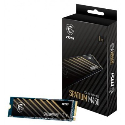 MSI SSD Spatium M450 1Tb PCIe 4.0 NVMe 3400 Mb-s