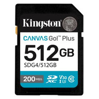 Kingston Technology 512GB SDXC Canvas Go Plus Gen4 200MB/s C10 UHS-I U3 V30 (Espera 4 dias) Kingston Technology 512GB SDXC Canvas Go Plus Gen4 200MB/s C10 UHS-I U3 V30 (Espera 4 dias)